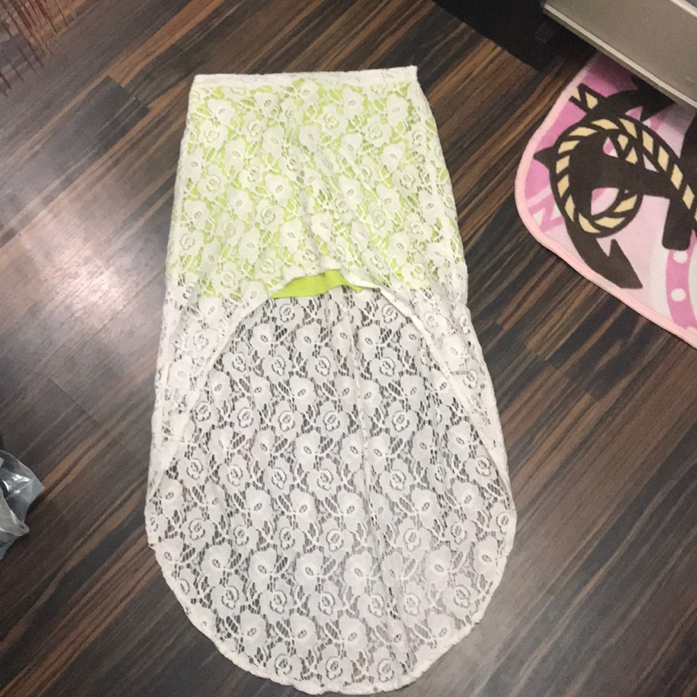 volcom high low skirt